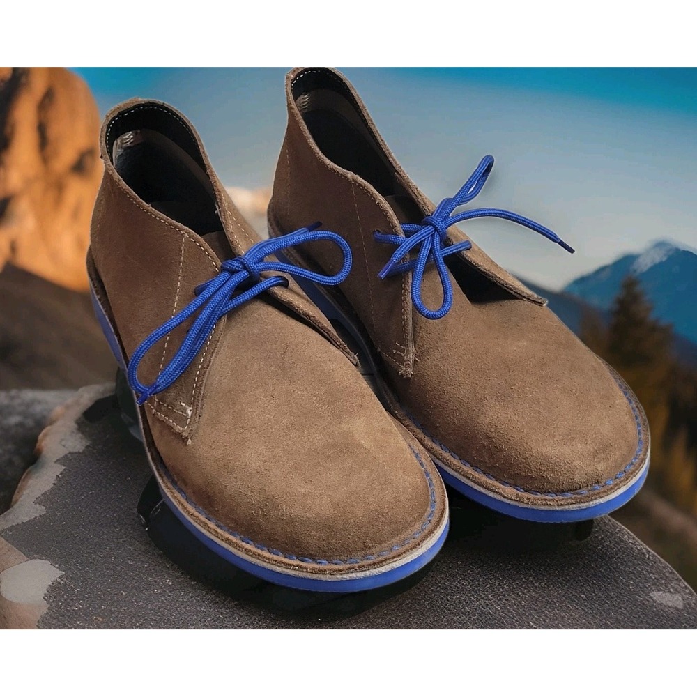 💙Veldskoen Heritage J-Bay Suede Chukka Boots Brown Blue Men 8 Women 10 c-video